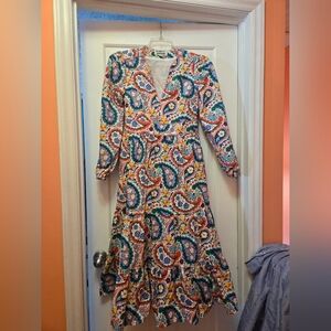 Boden Cotton Paisley Dress